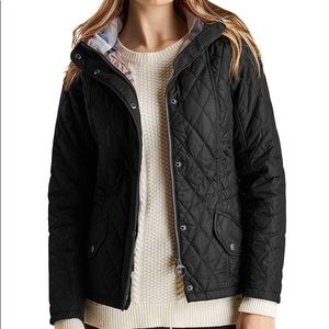 Barbour Millfire Quilted Jacket in Black